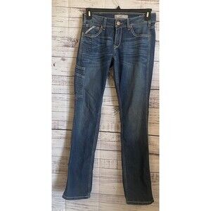 Ariat Rebar Riveter Nightride Denim Women's 27R  (29x33 ) Mid Rise Straight Leg